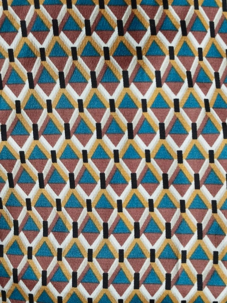 💗Colloseum Women's Blue Geometric Print Summer Tunic Back Size S / 36 – photo 7